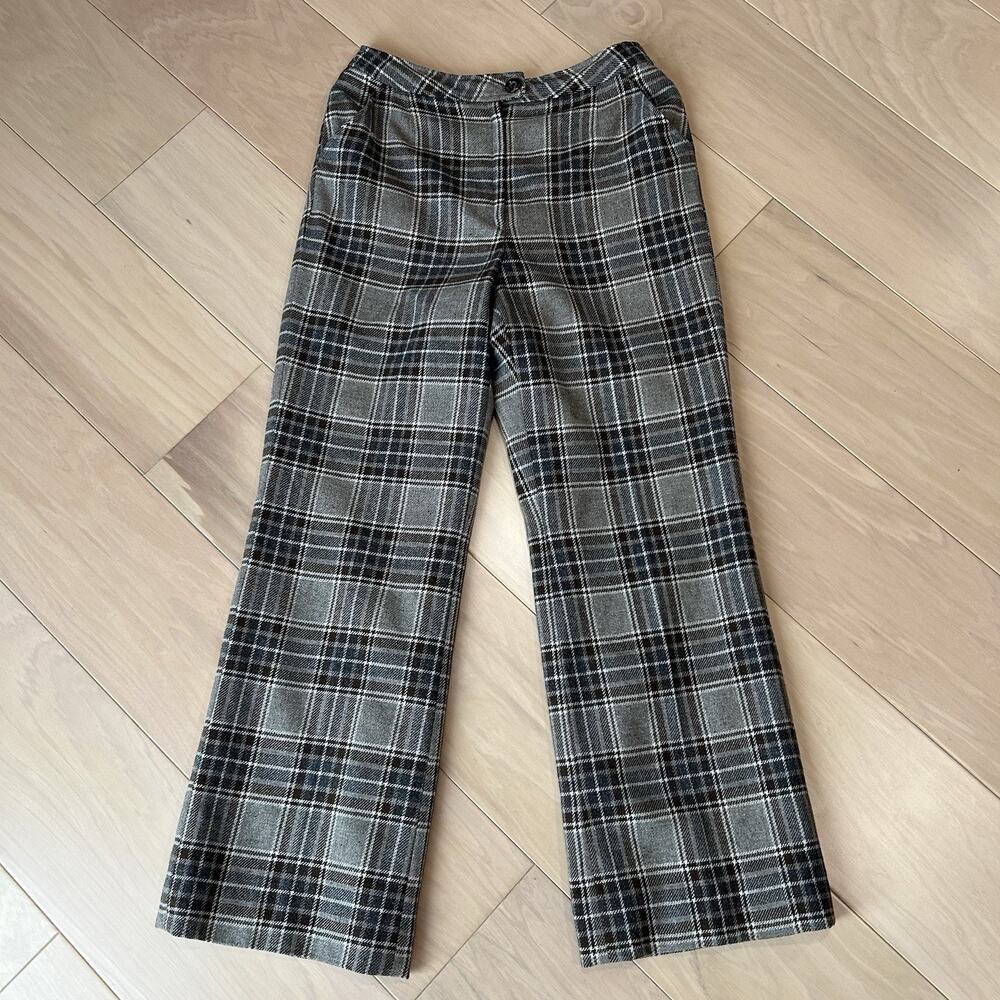 Vintage Gordon Of Philadelphia Wool Plaid Trousers *Hole Women’s 26
